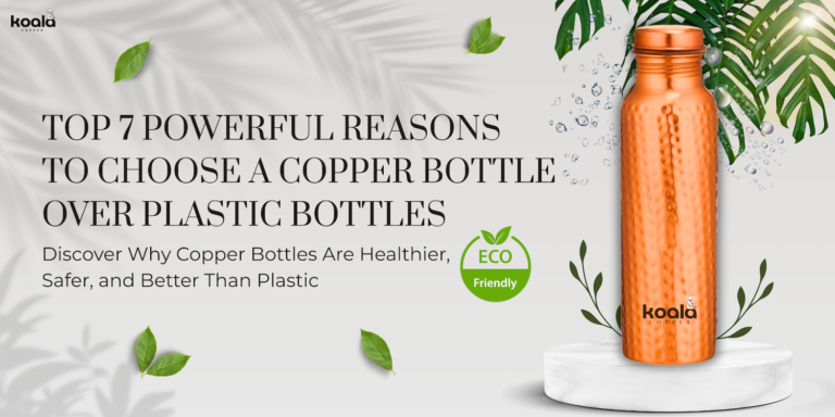 Copper Bottle Over Plastic Bottles