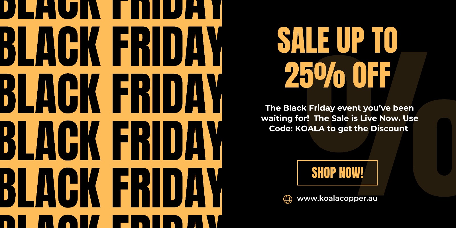 Black Friday Sale Koala Copper