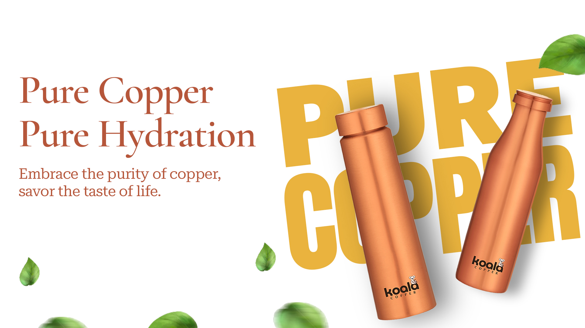 Pure Copper Water Bottles